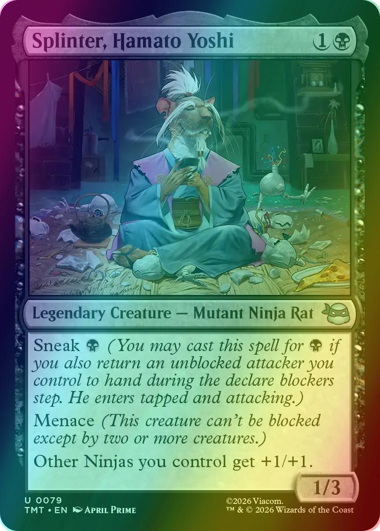 Splinter, Hamato Yoshi [79] [Teenage Mutant Ninja Turtles] [Foil]
