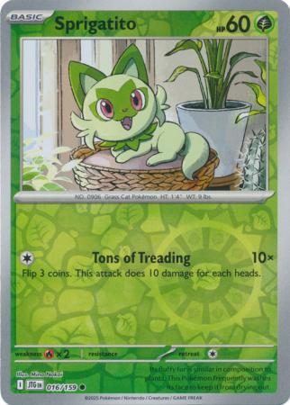 Sprigatito - 016/159 - Common [sv09-016] [Reverse Holo]