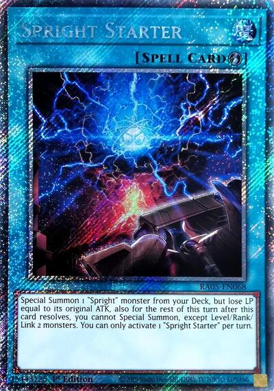 Spright Starter - RA05-EN068 - Platinum Secret Rare - 1st Edition