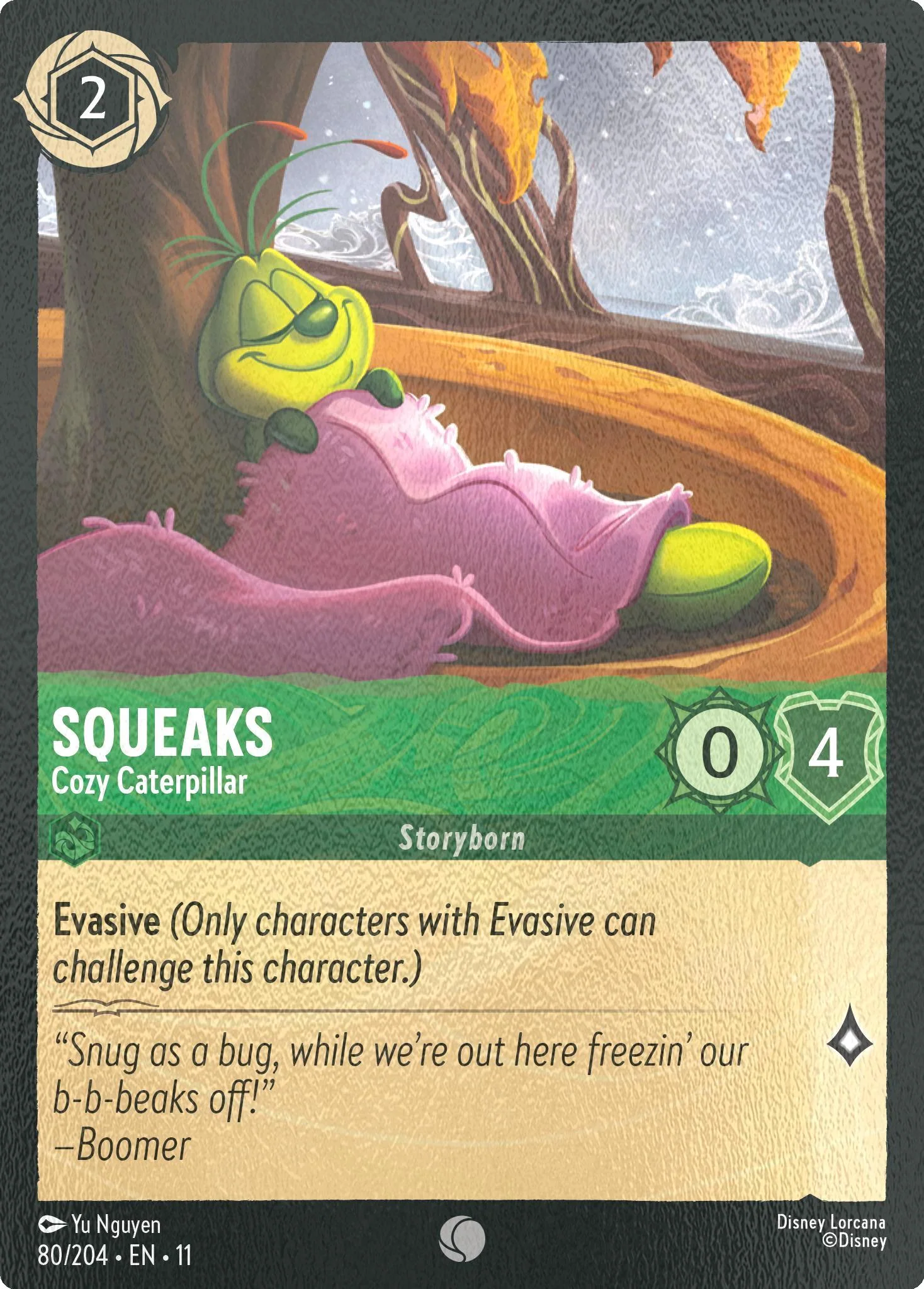 Squeaks - Cozy Caterpillar - 80/204 [Winterspell] [Cold Foil]