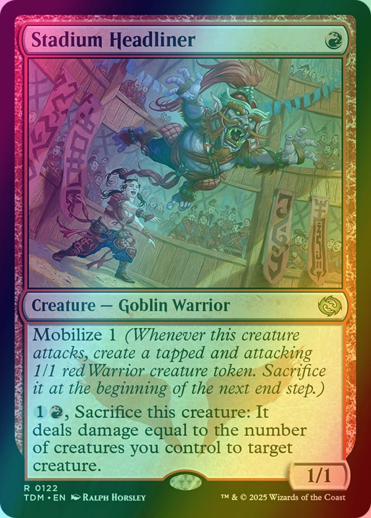 Stadium Headliner [122] [Tarkir: Dragonstorm] [Foil]