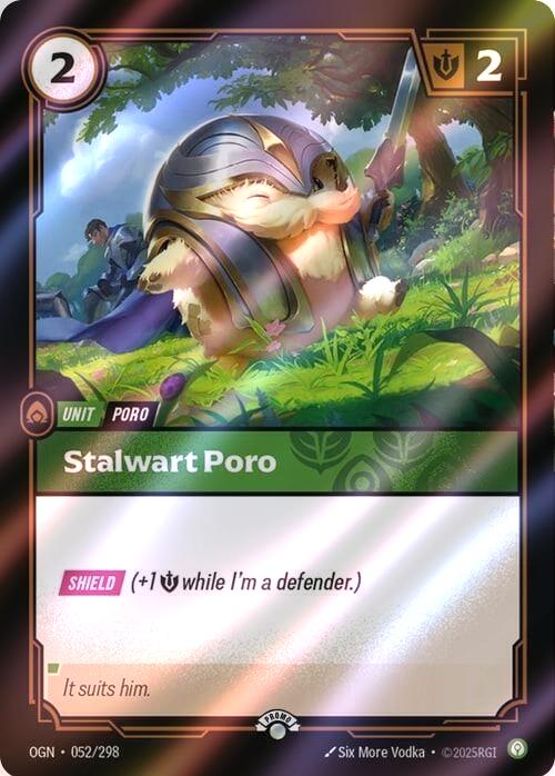 Stalwart Poro - 052/298 [Riftbound Organized Play Promotional Cards] [Foil]