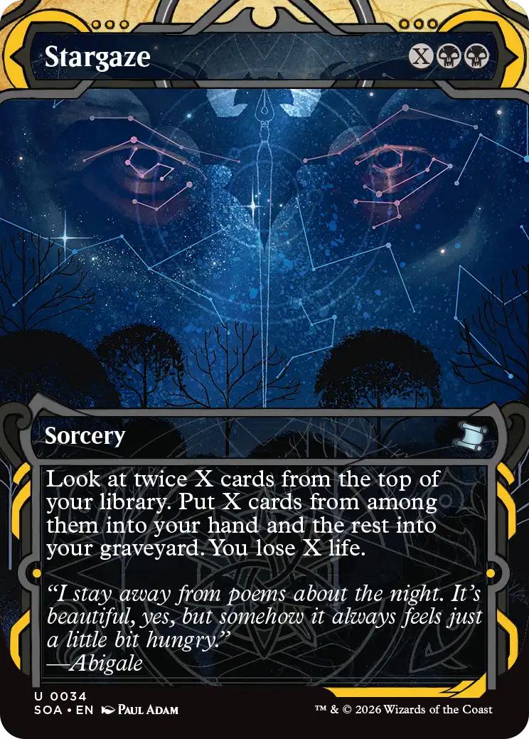 Stargaze [34] [Showcase] [Secrets of Strixhaven: Mystical Archive] [Non-Foil]