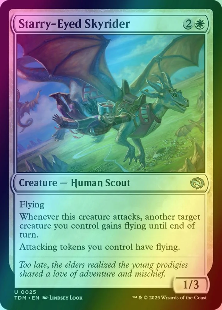 Starry-Eyed Skyrider [25] [Tarkir: Dragonstorm] [Foil]