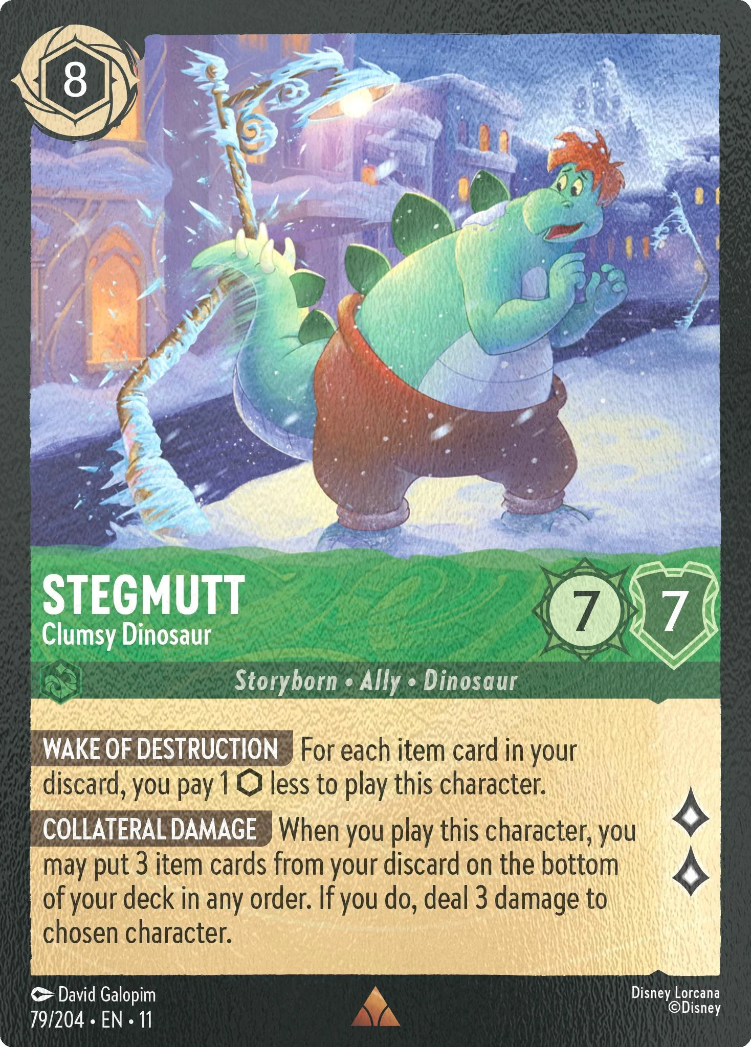 Stegmutt - Clumsy Dinosaur - 79/204 [Winterspell] [Cold Foil]