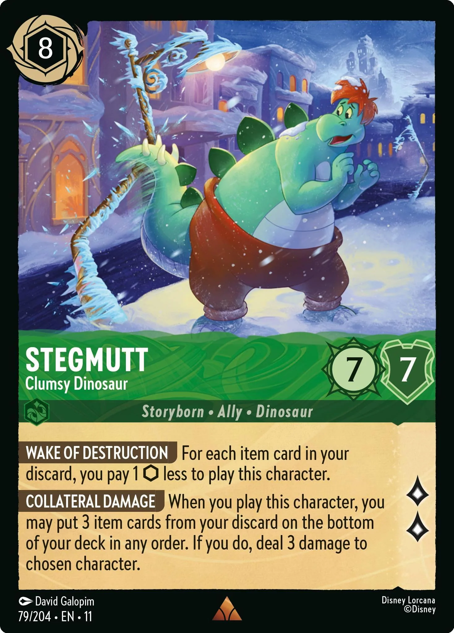 Stegmutt - Clumsy Dinosaur - 79/204 [Winterspell] [Non-Foil]