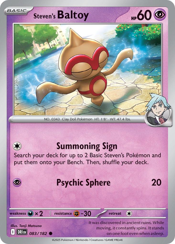 Steven's Baltoy - 083/182 - Common [sv10-083] [Non-Holo]