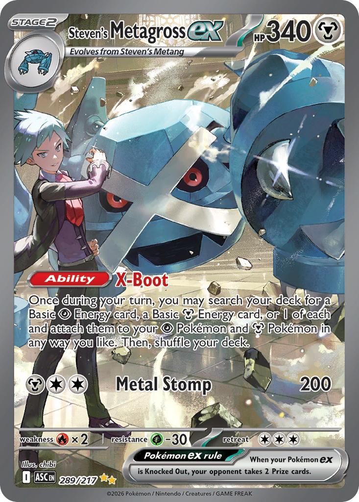 Steven's Metagross ex - 289/217 - Special Illustration Rare [me025-289] [Ultra]