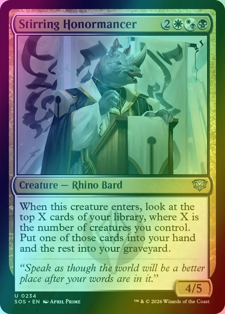 Stirring Honormancer [234] [Secrets of Strixhaven] [Foil]