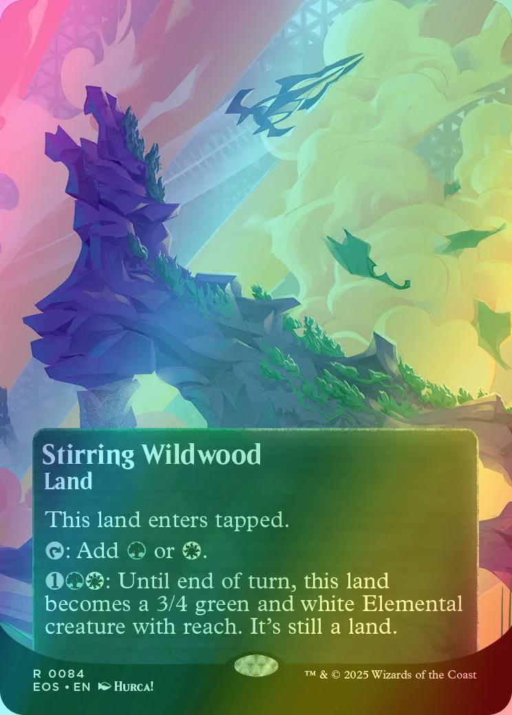 Stirring Wildwood [84] [Borderless] [Poster] [Edge of Eternities: Stellar Sights] [Foil]
