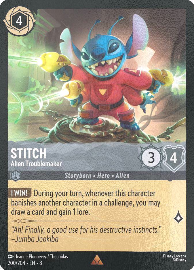 Stitch - Alien Troublemaker - 200/204 [Reign of Jafar] [Cold Foil]