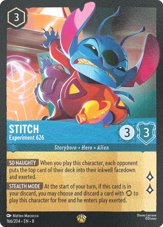 Stitch - Experiment 626 - 166/204 [Reign of Jafar] [Cold Foil]