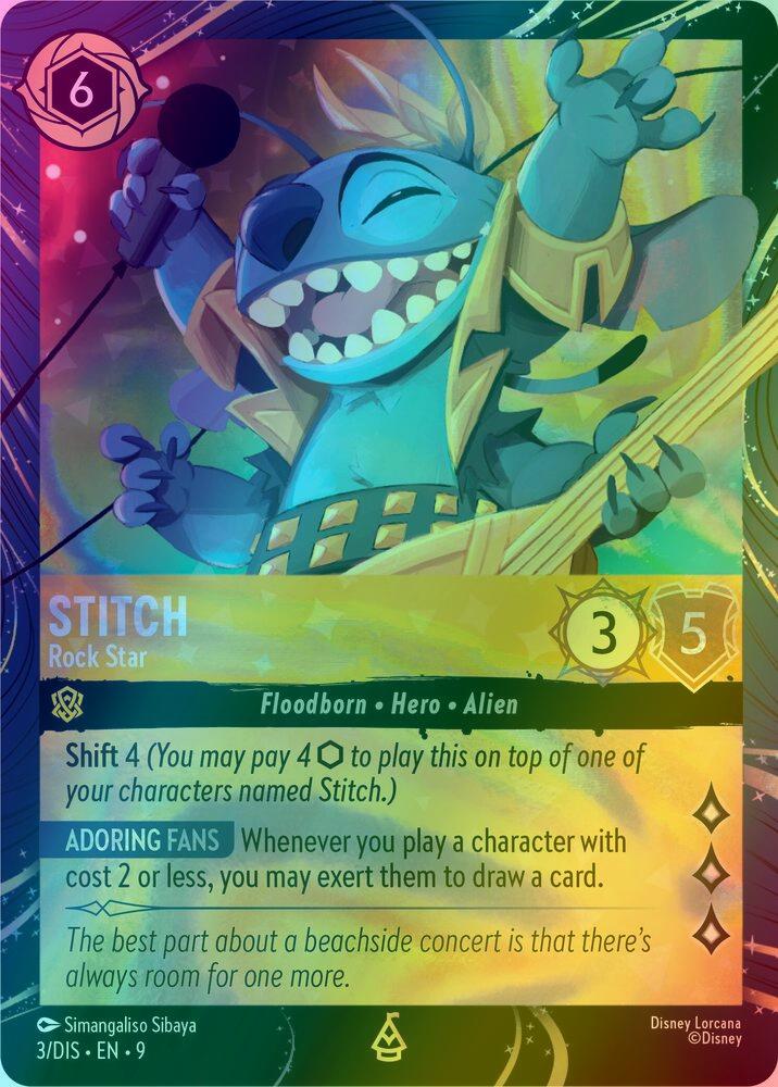Stitch - Rock Star - 3/DIS [Disney Lorcana Promo Cards] [Holofoil]