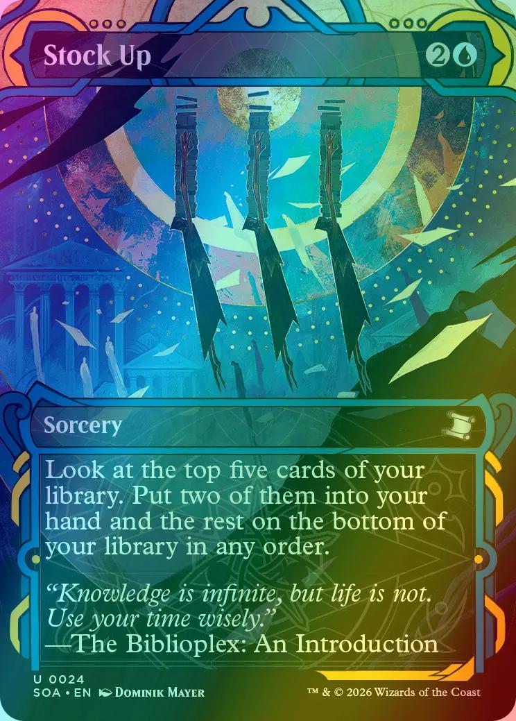 Stock Up [24] [Showcase] [Secrets of Strixhaven: Mystical Archive] [Foil]