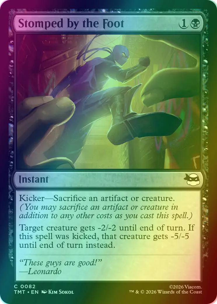 Stomped by the Foot [82] [Teenage Mutant Ninja Turtles] [Foil]