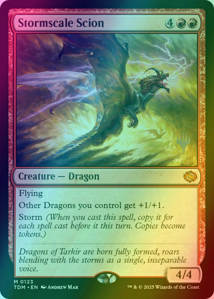 Stormscale Scion [123p] [Promo Pack] [Tarkir: Dragonstorm: Promos] [Foil]