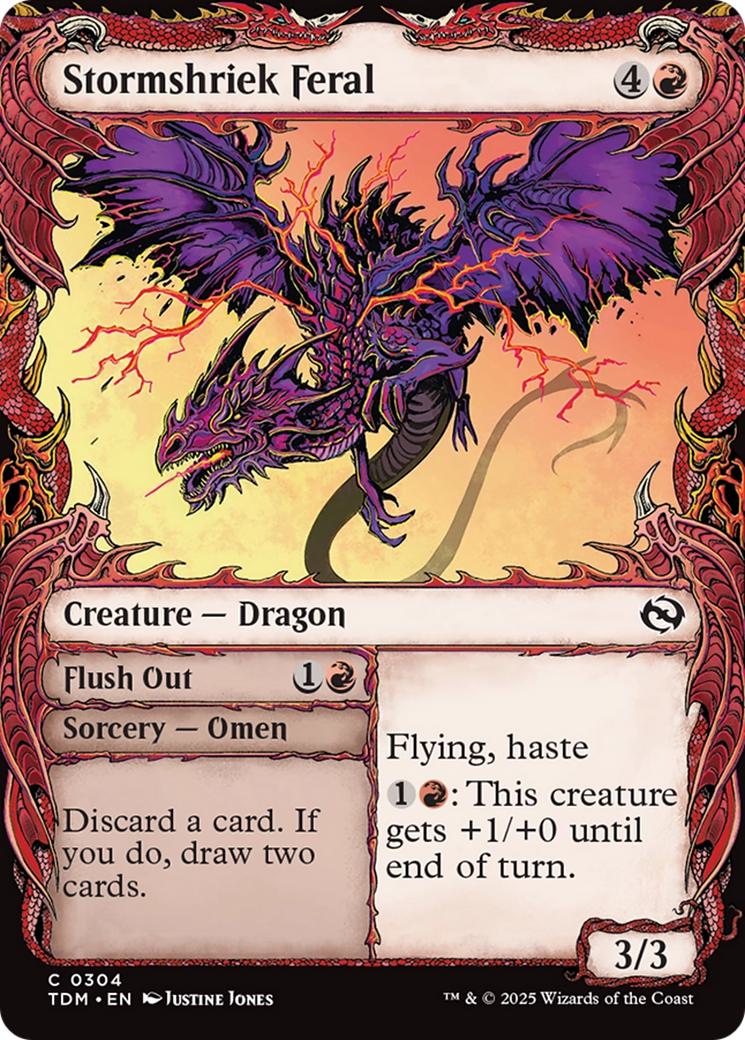 Stormshriek Feral // Flush Out [304] [Draconic Frame Showcase] [Tarkir: Dragonstorm] [Non-Foil]
