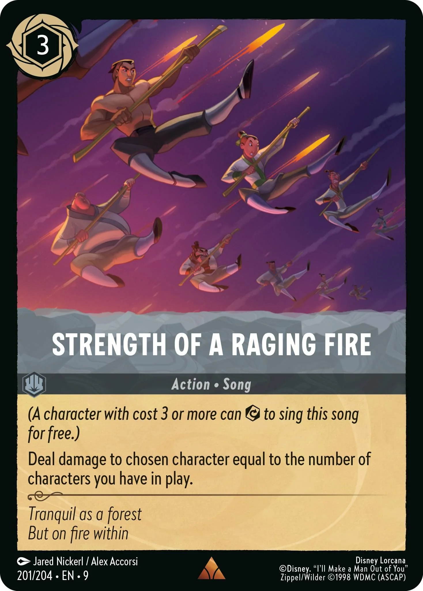 Strength of a Raging Fire - 201/204 [Fabled] [Non-Foil]