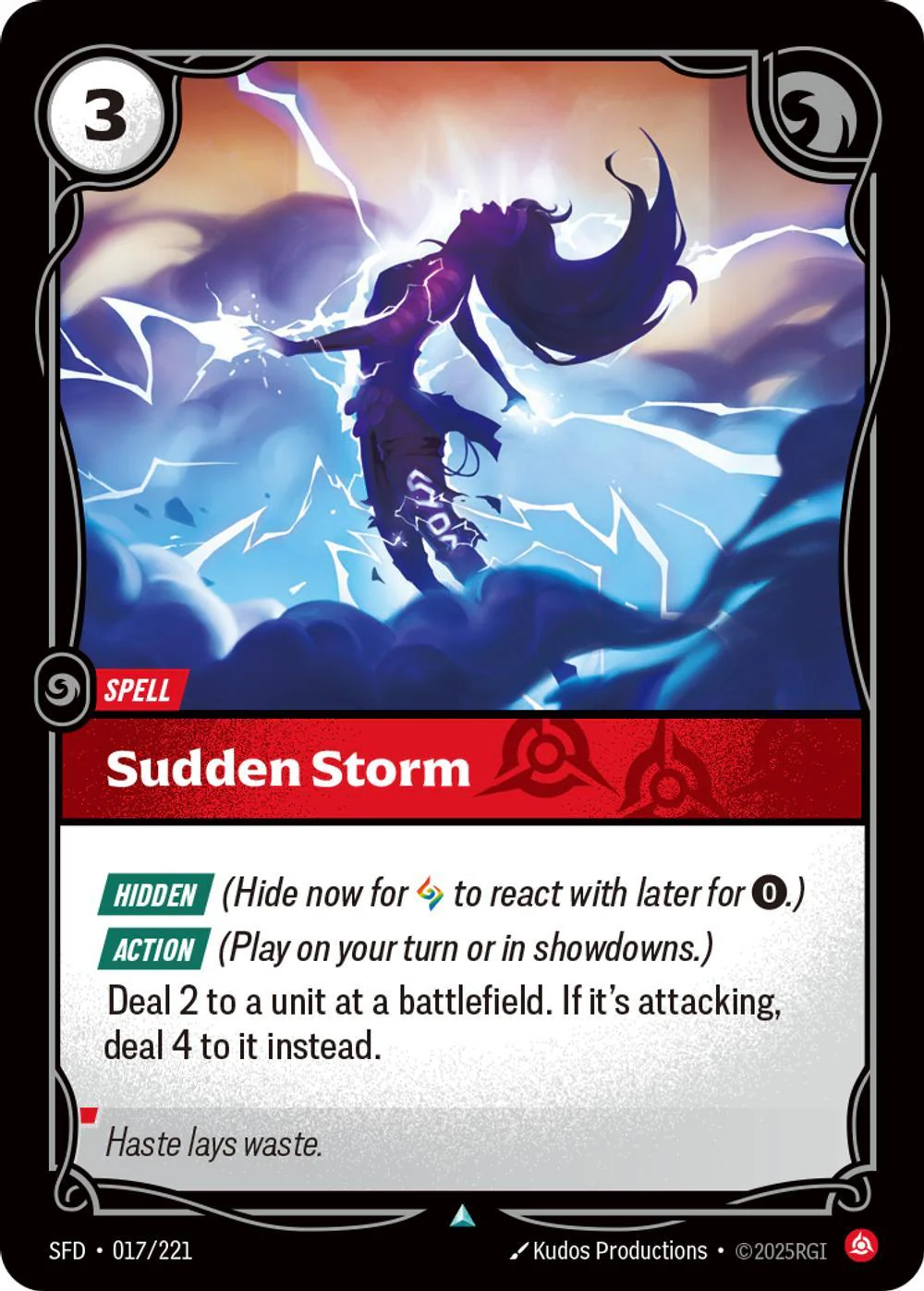 Sudden Storm - 017/221 [Spiritforged] [Non Foil]