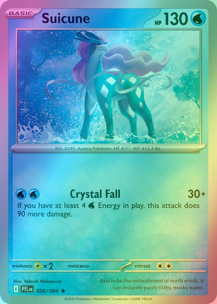 Suicune - 026/094 - Rare [me02-026] [Reverse Holo]
