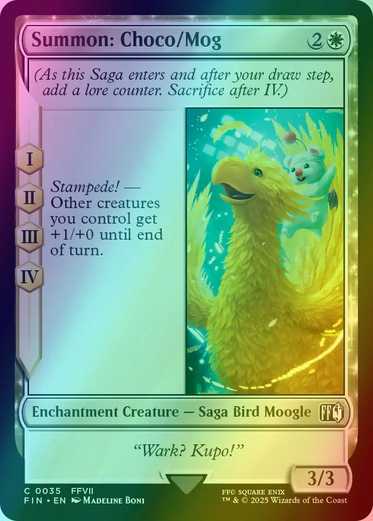 Summon: Choco/Mog [35] [FINAL FANTASY] [Foil]