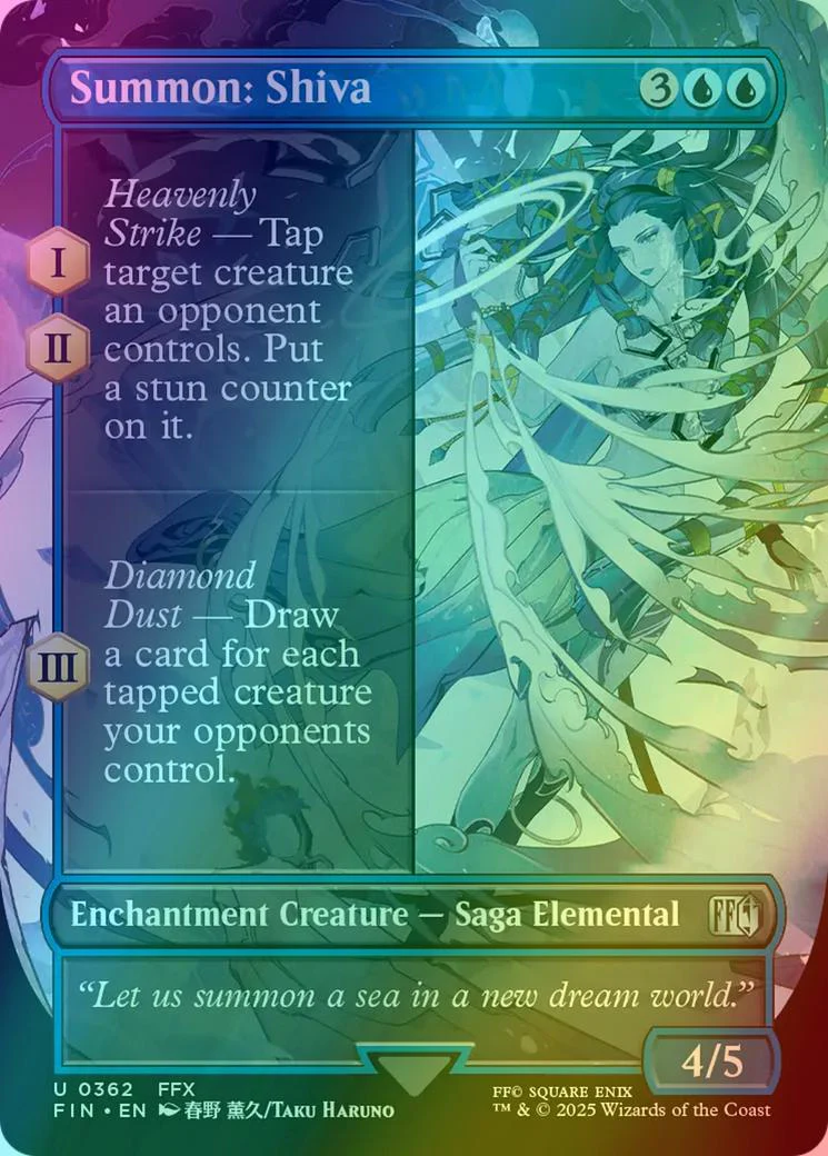 Summon: Shiva [362] [Borderless] [FINAL FANTASY] [Foil]