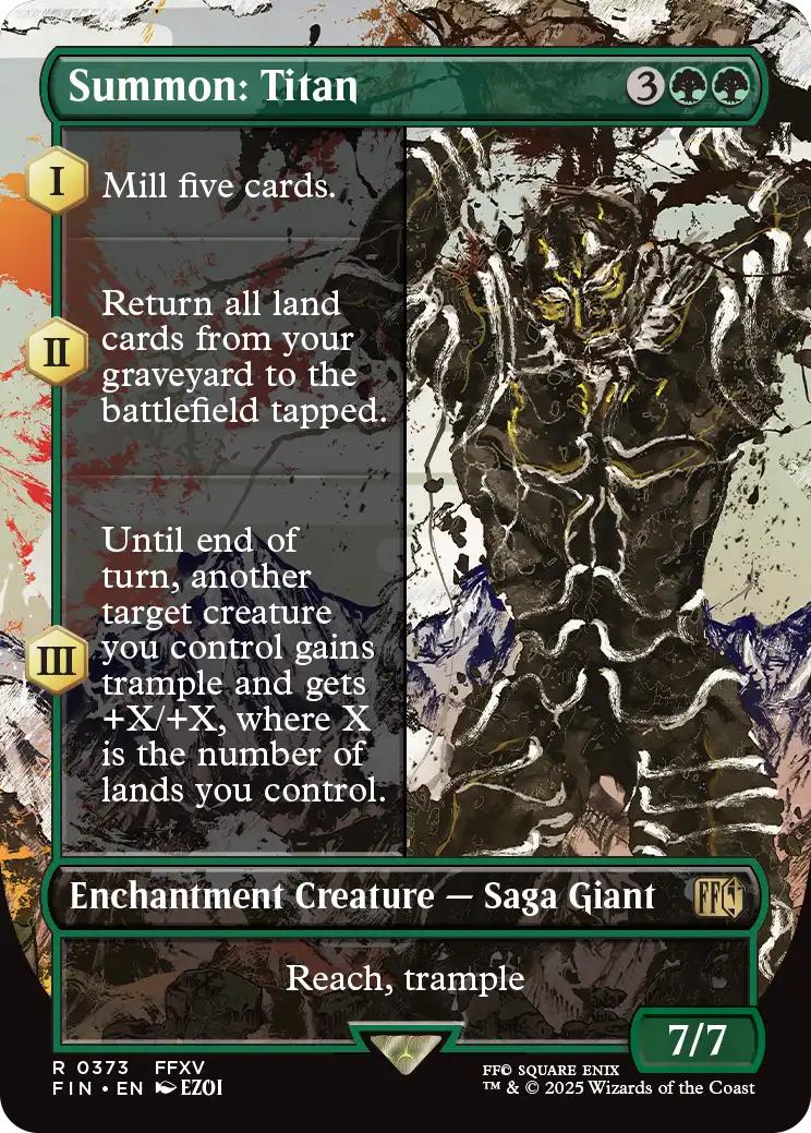 Summon: Titan [373] [Borderless] [FINAL FANTASY] [Non-Foil]