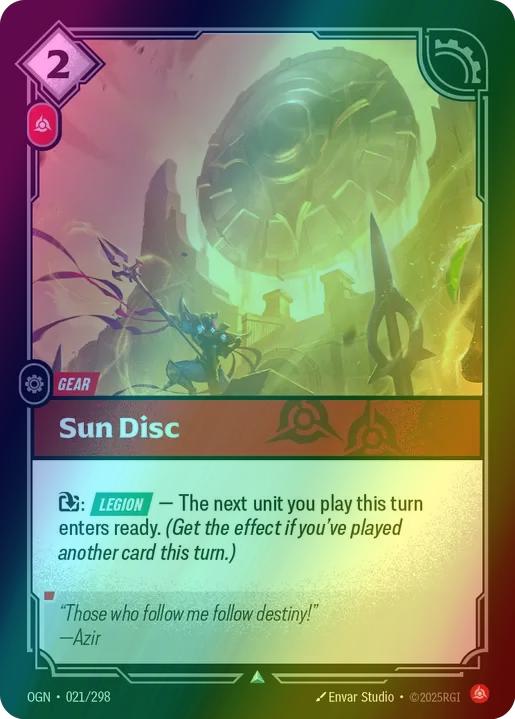 Sun Disc - 021/298 [Origins] [Foil]