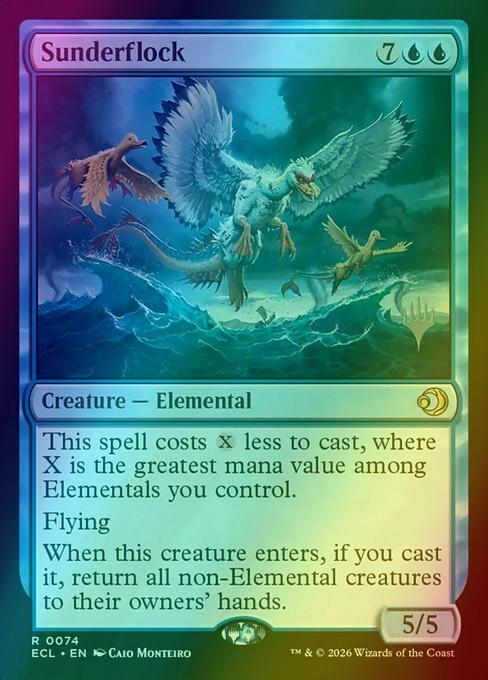 Sunderflock [74p] [Promo Pack] [Lorwyn Eclipsed: Promos] [Foil]