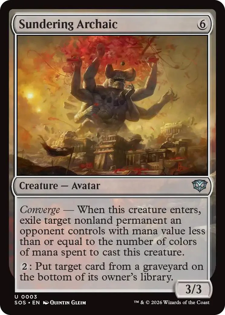 Sundering Archaic [3] [Secrets of Strixhaven] [Non-Foil]