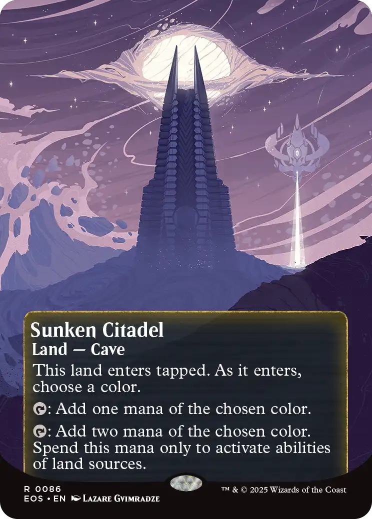 Sunken Citadel [86] [Borderless] [Poster] [Edge of Eternities: Stellar Sights] [Non-Foil]