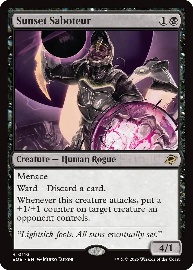 Sunset Saboteur [116] [Edge of Eternities] [Non-Foil]