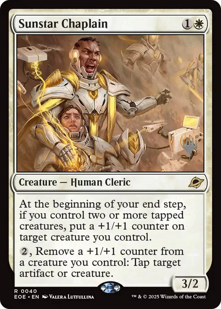 Sunstar Chaplain [40p] [Promo Pack] [Edge of Eternities: Promos] [Non-Foil]