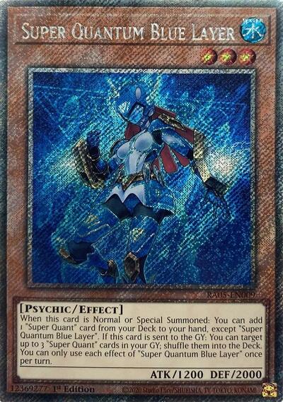 Super Quantum Blue Layer - RA05-EN009 - Platinum Secret Rare - 1st Edition