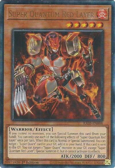 Super Quantum Red Layer - RA05-EN008 - Ultimate Rare - 1st Edition