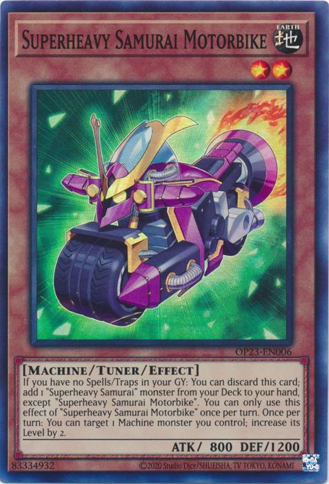 Superheavy Samurai Motorbike - OP23-EN006 - Super Rare - Unlimited