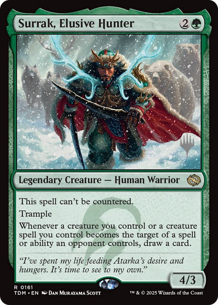 Surrak, Elusive Hunter [161p] [Promo Pack] [Tarkir: Dragonstorm: Promos] [Non-Foil]