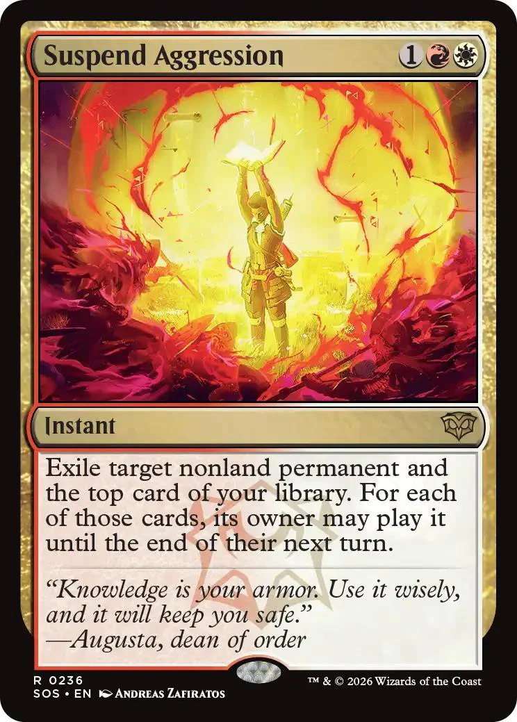 Suspend Aggression [236] [Secrets of Strixhaven] [Non-Foil]