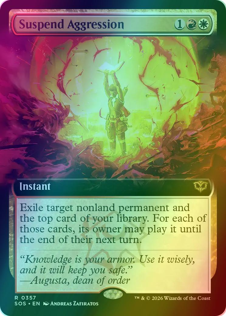 Suspend Aggression [357] [Extended Art] [Secrets of Strixhaven] [Foil]