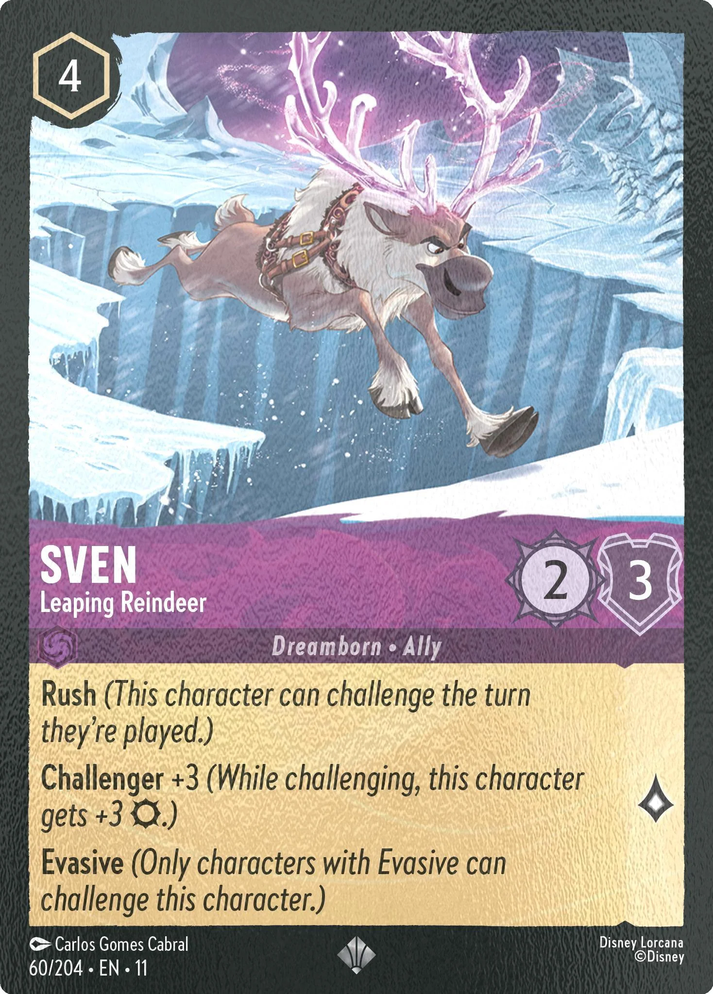 Sven - Leaping Reindeer - 60/204 [Winterspell] [Cold Foil]