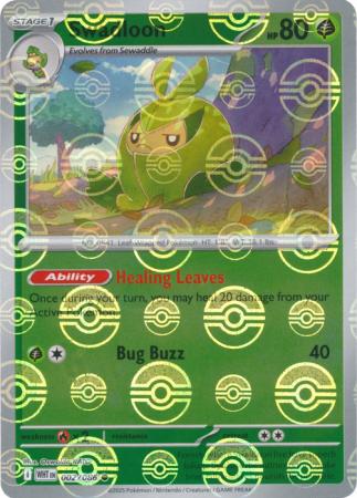 Swadloon - Poké Ball Pattern - 002/086 - Common [sv105w-002] [Reverse Holo]
