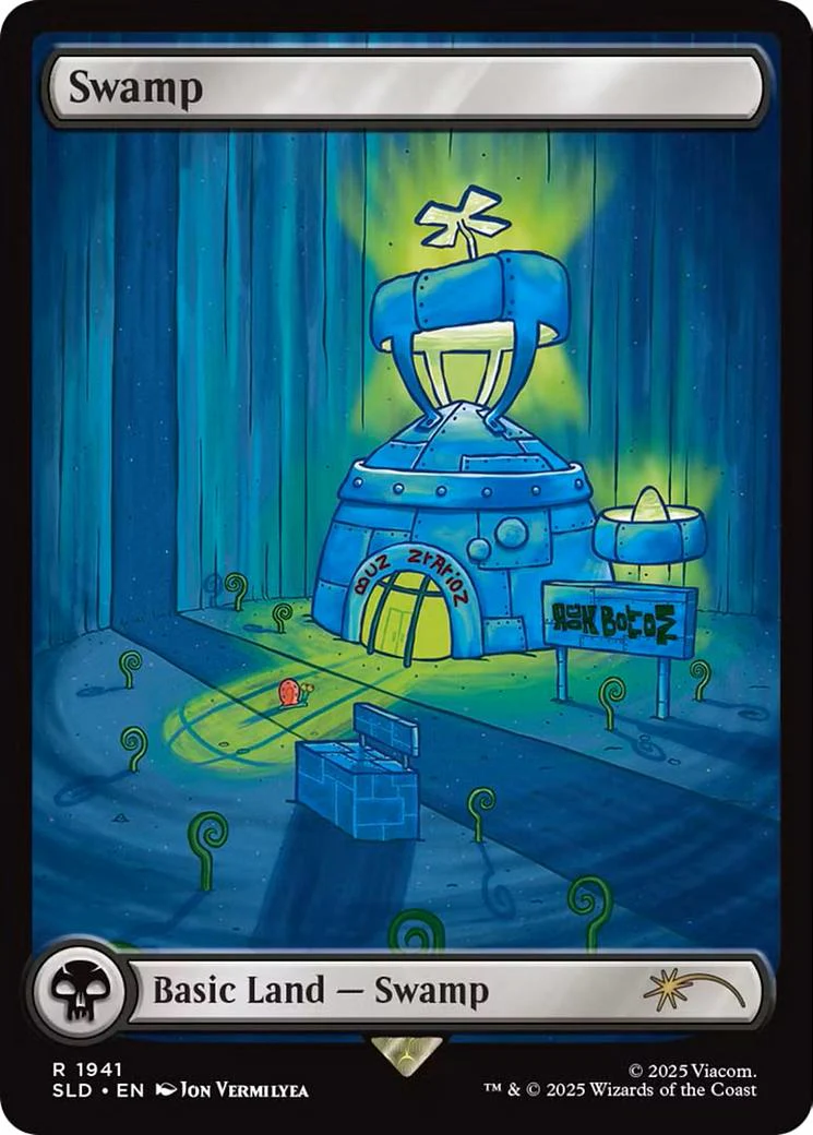 Swamp [1941] [Full Art] [SpongeBob: Lands] [Secret Lair Drop] [Non-Foil]