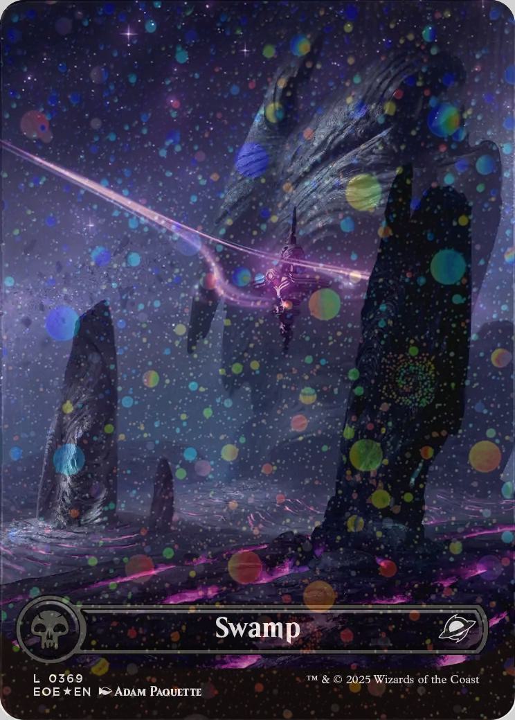 Swamp [369] [Borderless] [Celestial] [Edge of Eternities] [Galaxy Foil]