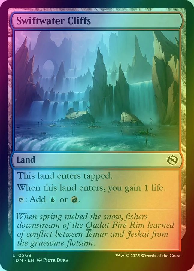 Swiftwater Cliffs [268] [Tarkir: Dragonstorm] [Foil]