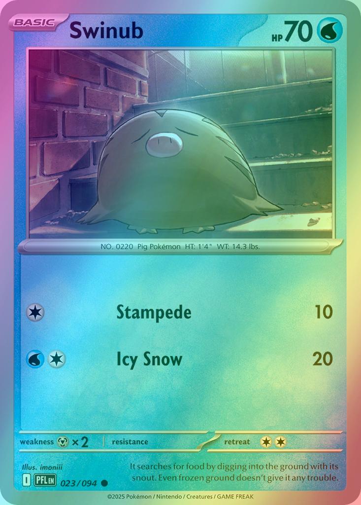 Swinub - 023/094 - Common [me02-023] [Reverse Holo]