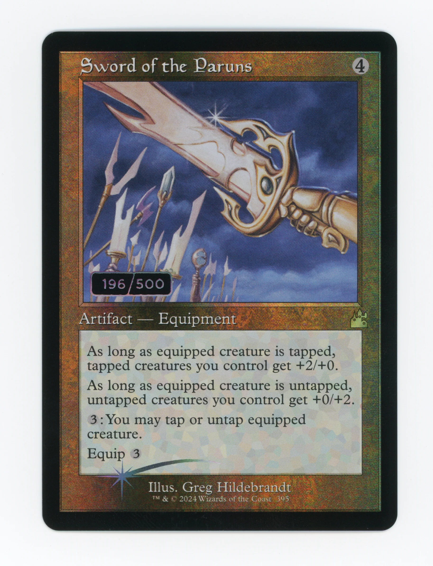 Sword of the Paruns — Serial Numbered|196/500|Retro Frame|Foil — ID 16756