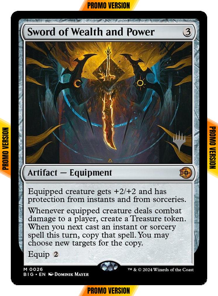 Sword of Wealth and Power [26p] [Promo Pack] [The Big Score Promos] [Non-Foil]