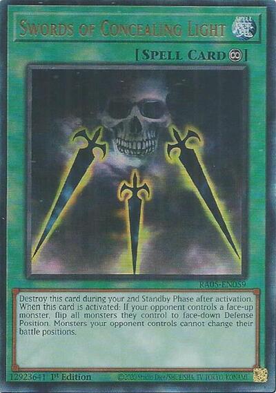 Swords of Concealing Light - RA05-EN059 - Ultimate Rare - 1st Edition