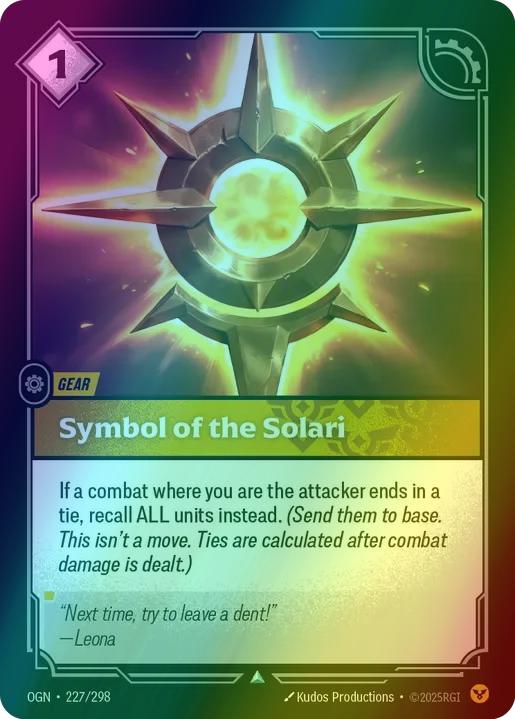 Symbol of the Solari - 227/298 [Origins] [Foil]