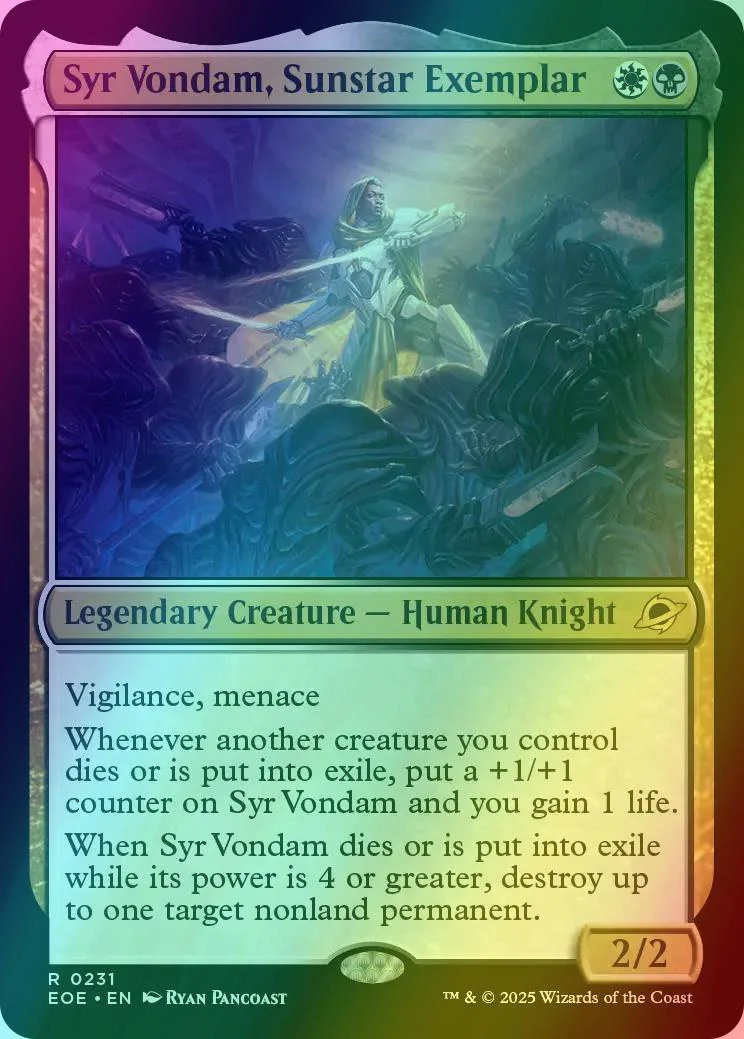 Syr Vondam, Sunstar Exemplar [231] [Edge of Eternities] [Foil]